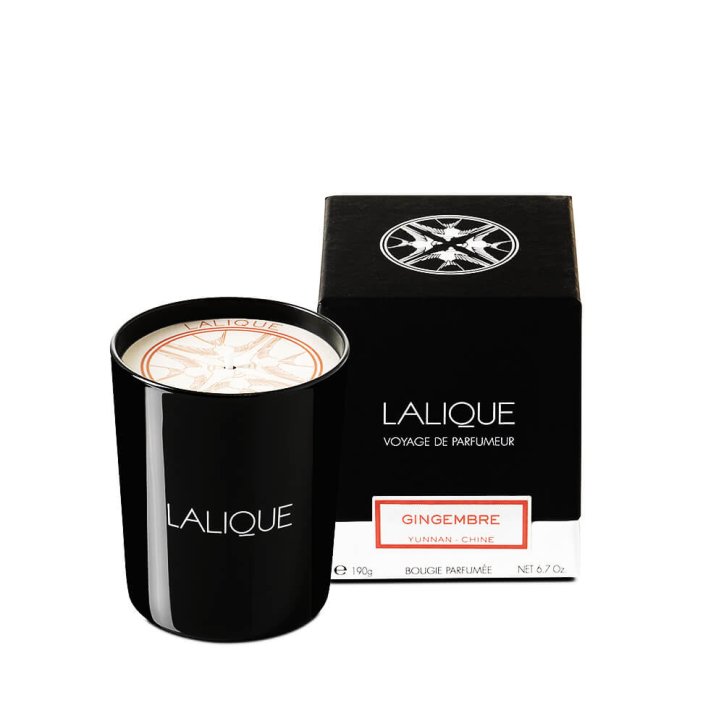 LALIQUE Bougie Parfumée - Gingembre, Yunnan (Chine) LALIQUE Bougie Parfumée - Gingembre, Yunnan (Chine)