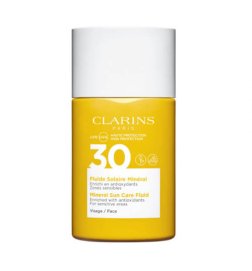 CLARINS Fluide Solaire Minéral Visage UVA/UVB 30 - Enrichi en