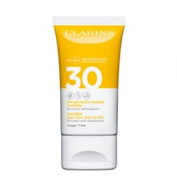 CLARINS-Invisible Face Sun Gel-in-Oil UVA/UVB 30 - Antioxidant