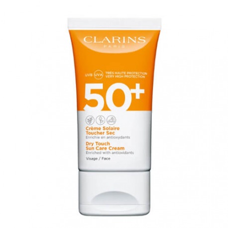 CLARINS Crème Solaire Toucher Sec Visage UVA/UVB 50+ - Enrichie CLARINS Crème Solaire Toucher Sec Visage UVA/UVB 50+ - Enrichie