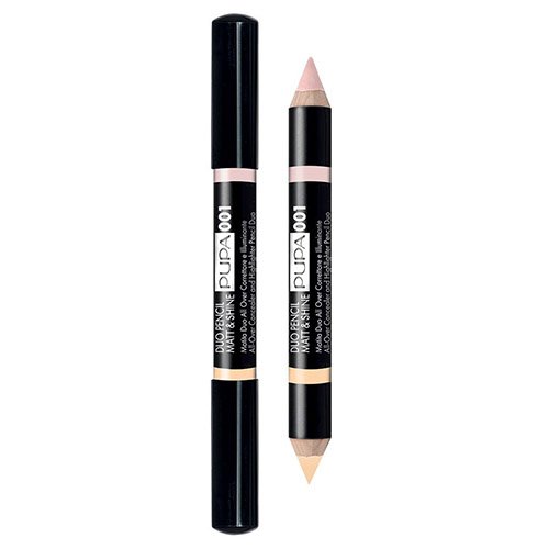 PUPA-Duo Pencil Matt & Shine - Concealer and Illuminator Duo PUPA-Duo Pencil Matt & Shine - Concealer and Illuminator Duo
