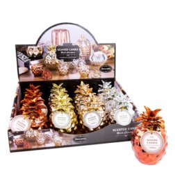 Tentation Photophore Ananas + Bougie Parfumée 4015953587810