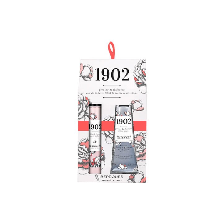 BERDOUES-1902 Peony & Rhubarb Gift Set - Eau de Toilette