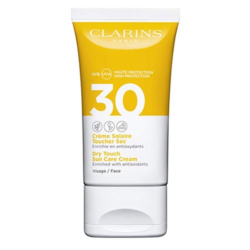 CLARINS Crème Solaire Toucher Sec Visage UVA/UVB 30+ - Enrichie CLARINS Crème Solaire Toucher Sec Visage UVA/UVB 30+ - Enrichie