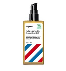SAPIENS Huile à barbe BIO - Frais & Boisé 3760290421219