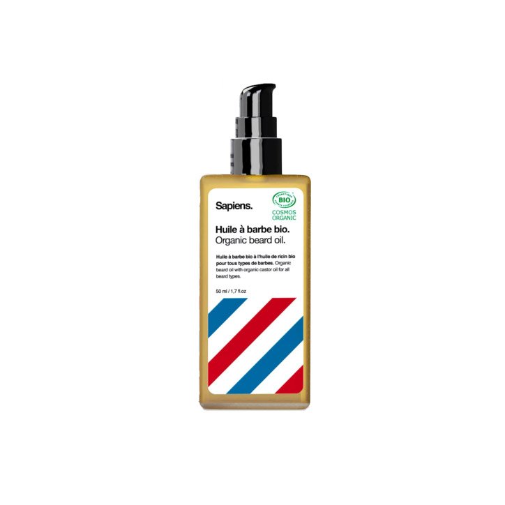 SAPIENS Huile à barbe BIO - Frais & Boisé 3760290421219