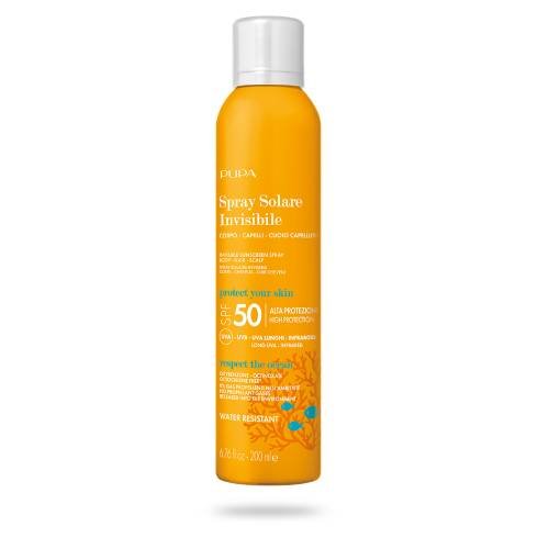 PUPA Unsichtbares Sonnenspray SPF50 - Körper, Haare und PUPA Unsichtbares Sonnenspray SPF50 - Körper, Haare und