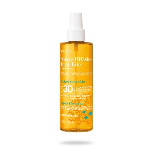 PUPA Soin Solaire Biphase Invisible SPF30 - Corps et Visage