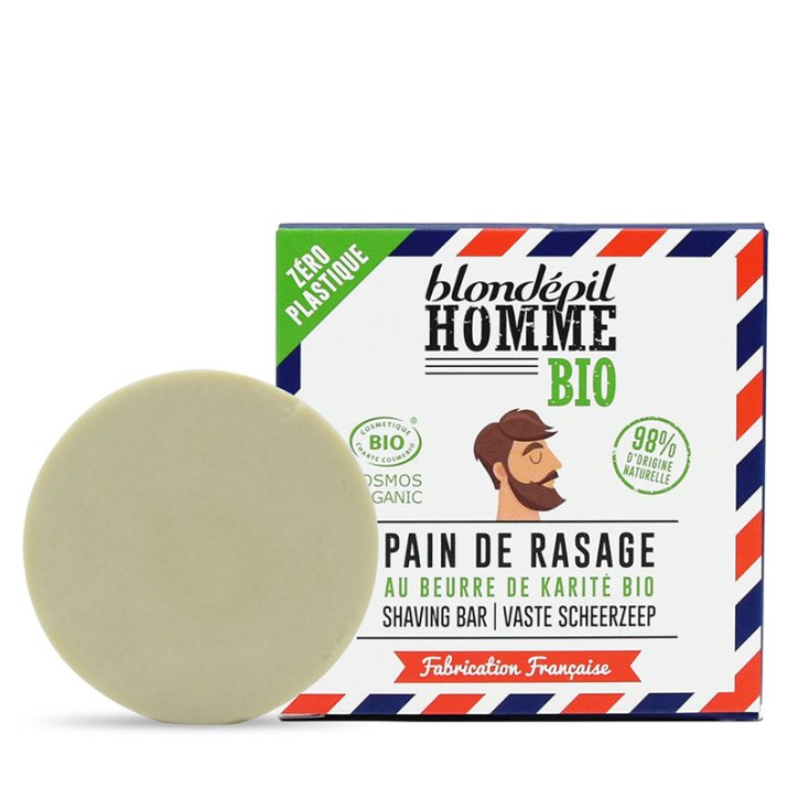 Blondépil Homme-Shaving Bar - With Organic Shea Butter - 98% Blondépil Homme-Shaving Bar - With Organic Shea Butter - 98%