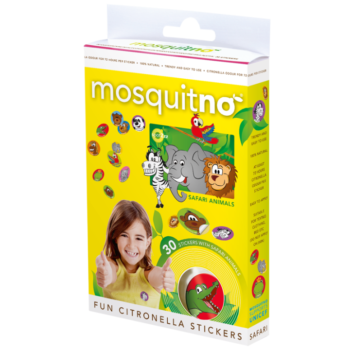 MosquitNo 30 Stickers Anti-Moustiques "SAFARI" 8718164112805