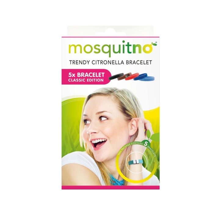 MosquitNo 5 verstellbare Anti-Mücken-Armbänder - Zufällige MosquitNo 5 verstellbare Anti-Mücken-Armbänder - Zufällige
