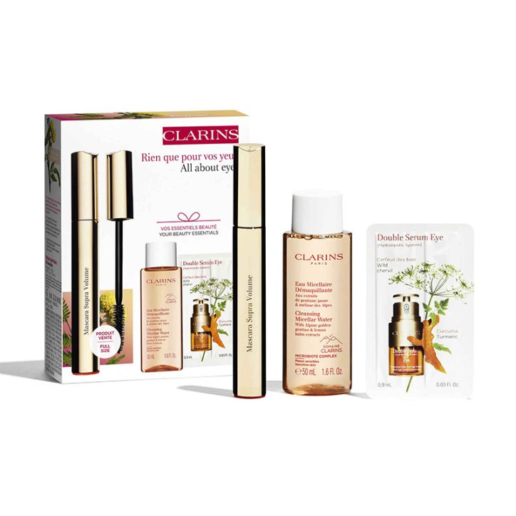 CLARINS Coffret Mascara Supra Volume + 2 Produits 3666057240591 CLARINS Coffret Mascara Supra Volume + 2 Produits 3666057240591
