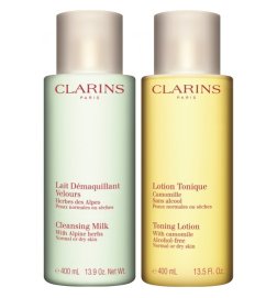 CLARINS-Cleansing Duo - Normal to Dry Skin - Milk + Lotion