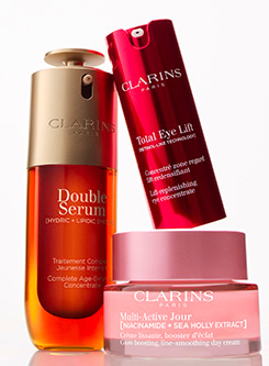Les soins du visage Clarins
