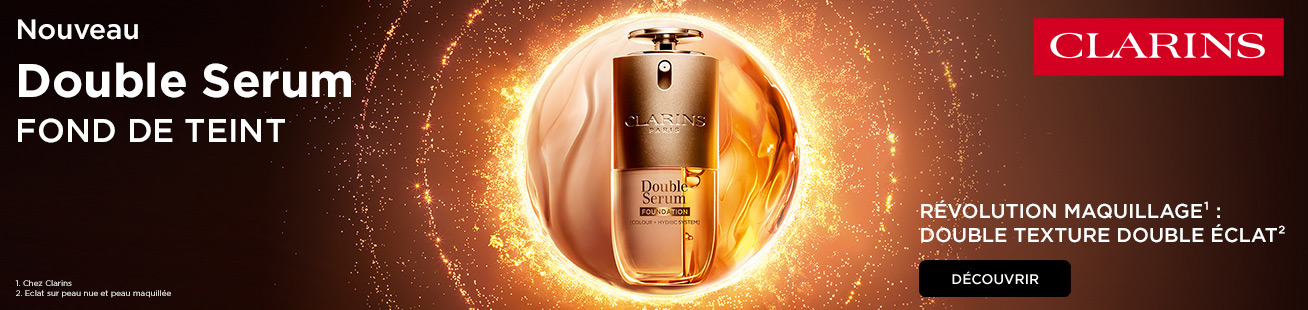 Clarins nouveau soin Double Serum fond de teint
