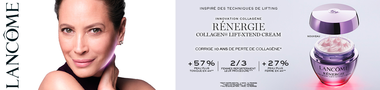 Nouveau soin Lancôme Rénergie Crème Anti âge Collagène