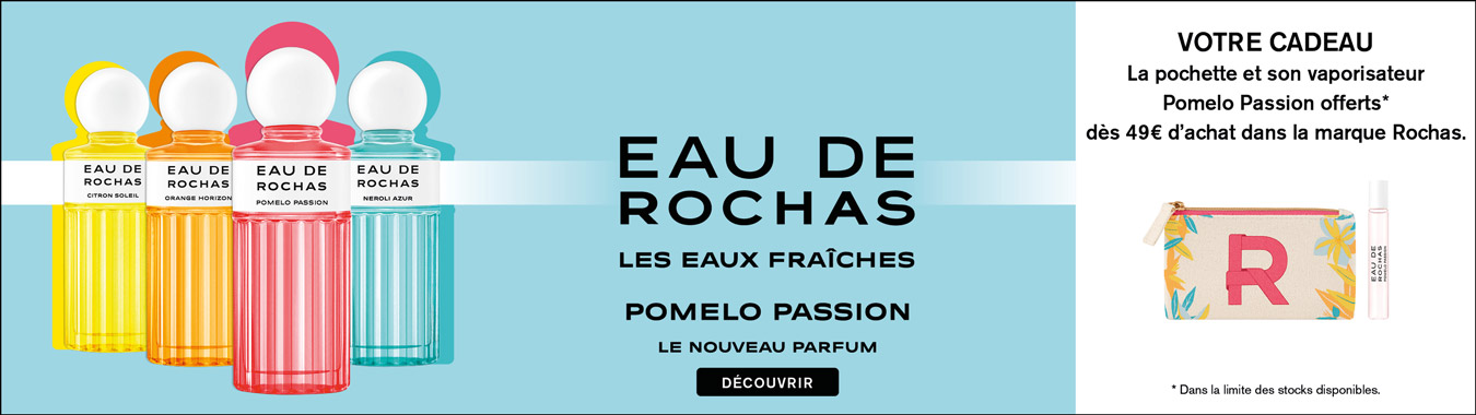 New fragrances by Rochas Les Eaux de Rochas Pomelo Passion Citron Soleil